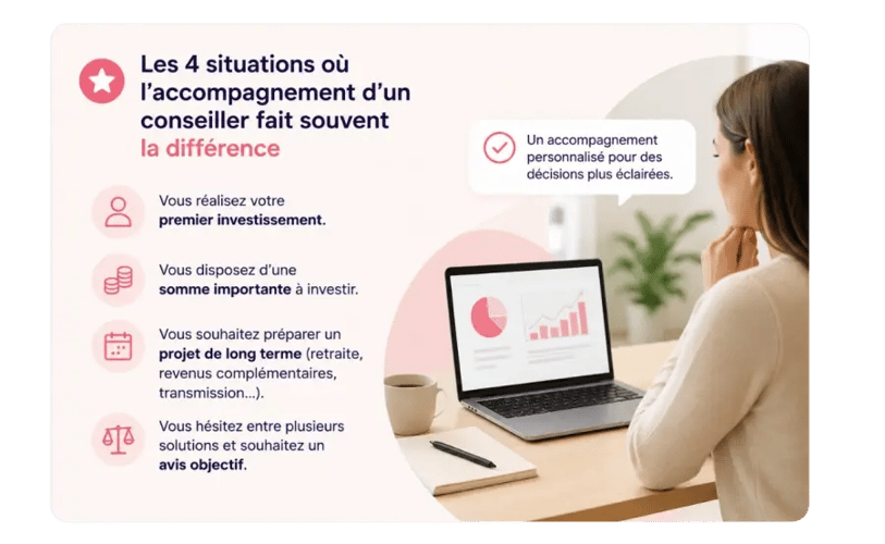 schéma récapitulatif investir seul ou avec conseiller